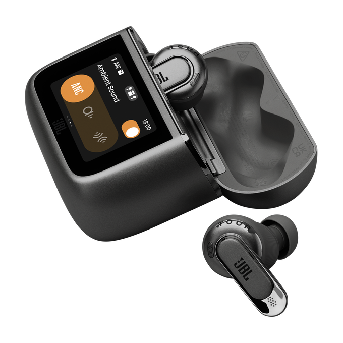 JBL Tour Pro 3 - Black - True Wireless Noise Cancelling earbuds with Smart Charging Case&trade; - Detailshot 1 image number null